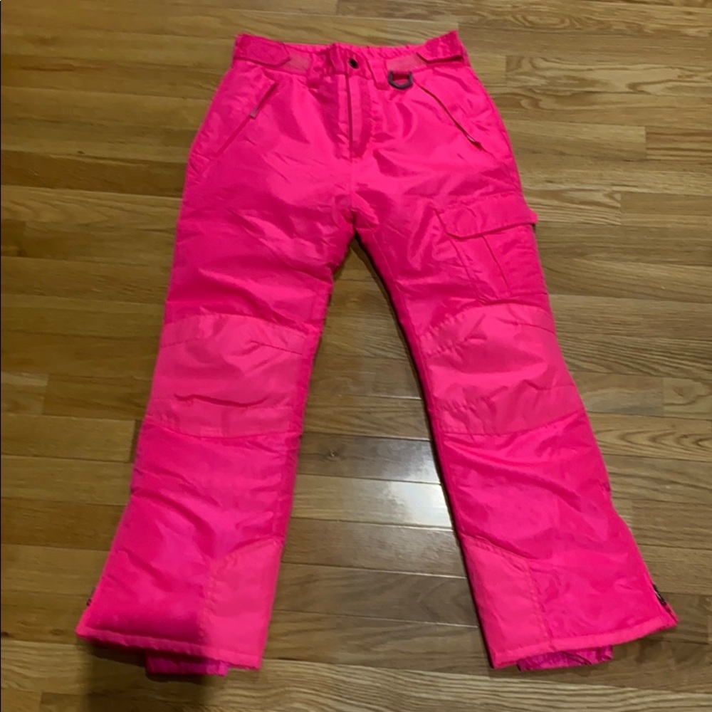 AQ hot pink ski pants